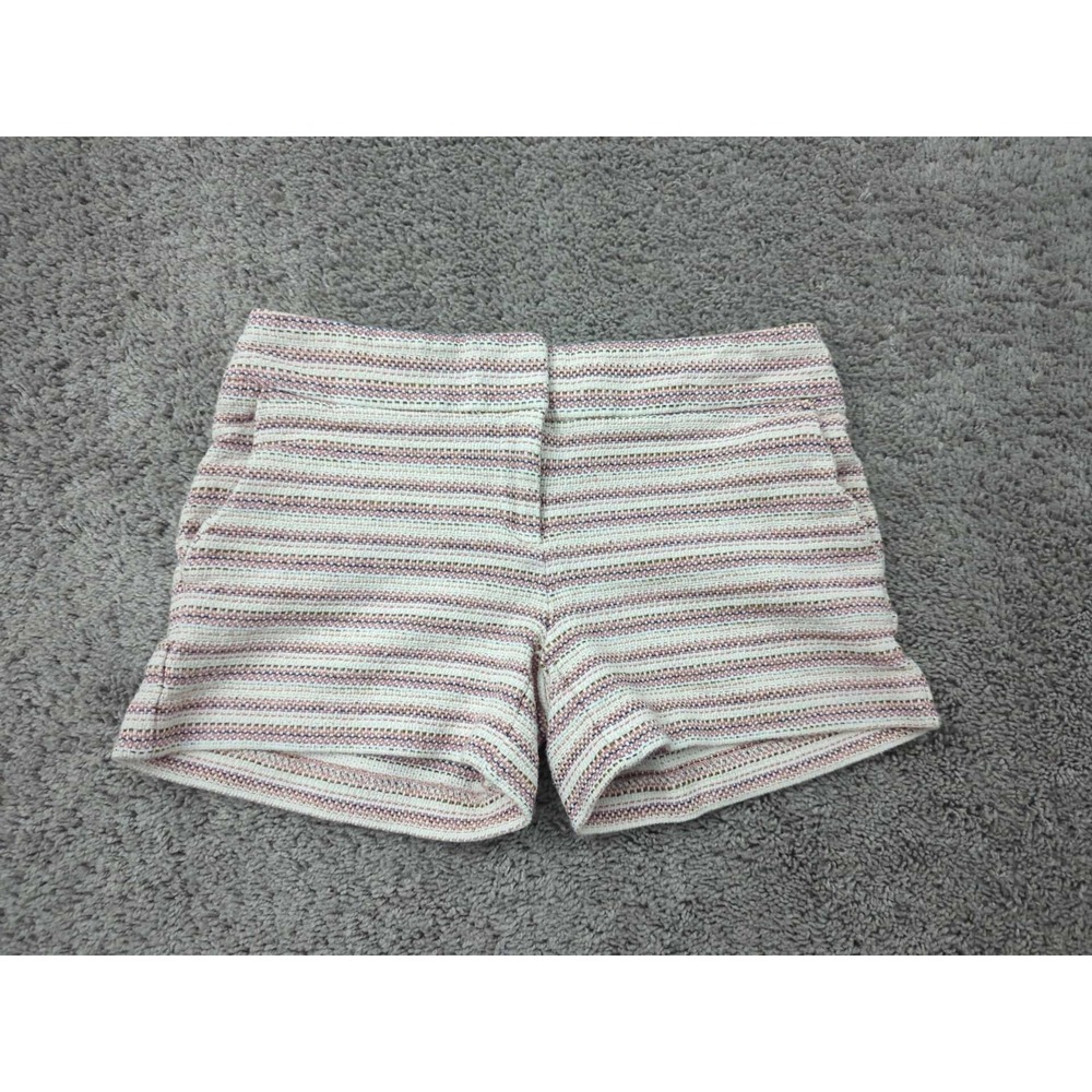 Loft Shorts Womens 0 Striped Inseam: 3.5" Low Rise The Riviera‎ Casual Summer